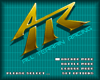 ATR: All Terrain Racing title screen for Amiga CD32